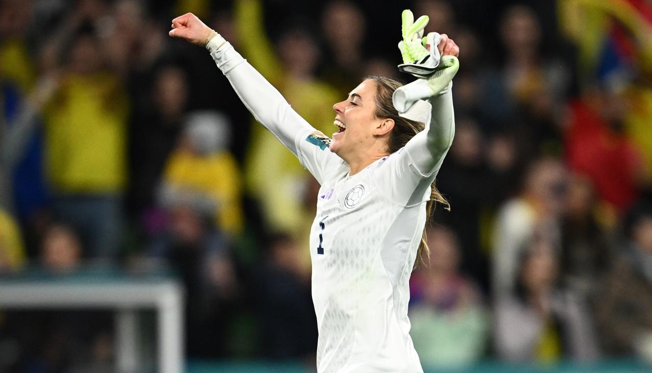 Catalina Pérez, portera titular de la Selección Colombia femenina. 