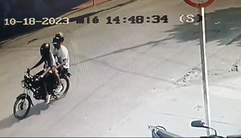 Momento en que los sicarios se daban a la huida. 