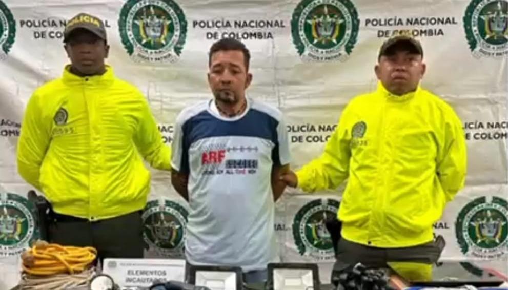 Carlos Enrique Mazo Vásquez, alias 'Chama, capturado.