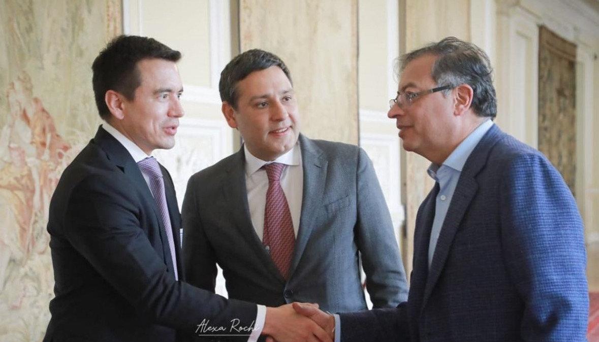 Presidente electo de Ecuador, Daniel Noboa y Gustavo Petro, Presidente de Colombia, en una imagen de archivo