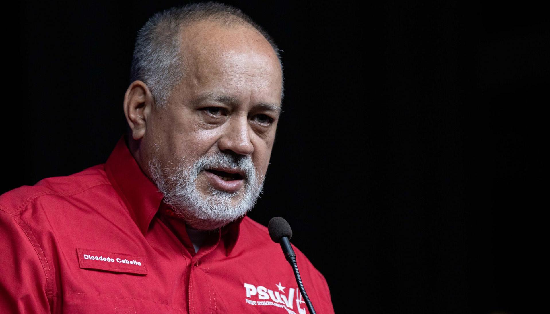 Vicepresidente del Partido Socialista Unido de Venezuela (Psuv) y número dos del chavismo, Diosdado Cabello. 