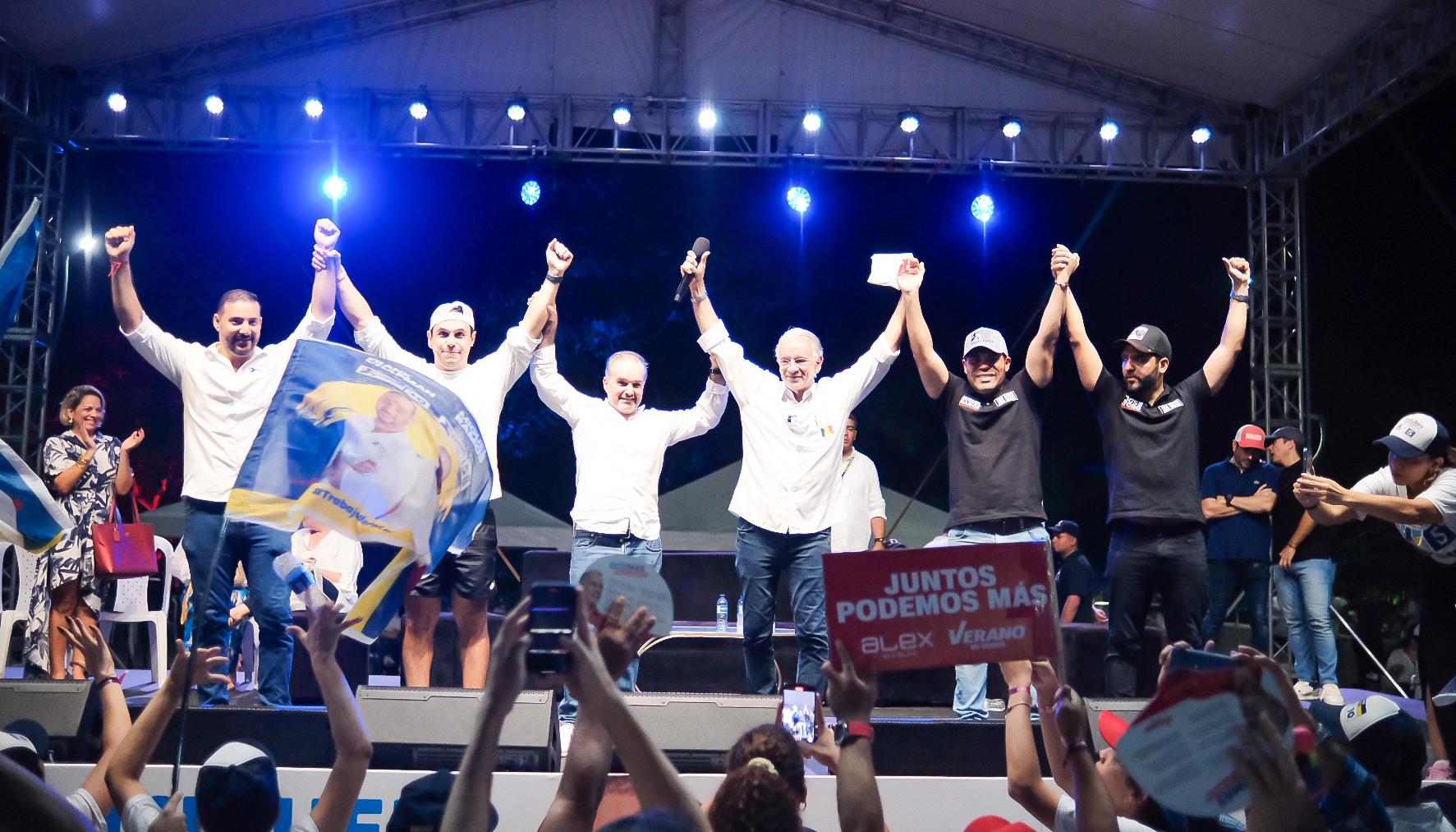 La concentración política de apoyo a Eduardo Verano el martes en la Plaza de la Paz