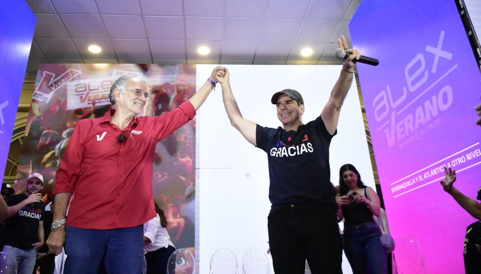 Eduardo Verano, Gobernador electo del Atlántico, y Alex Char, Alcalde electo de Barranquilla.