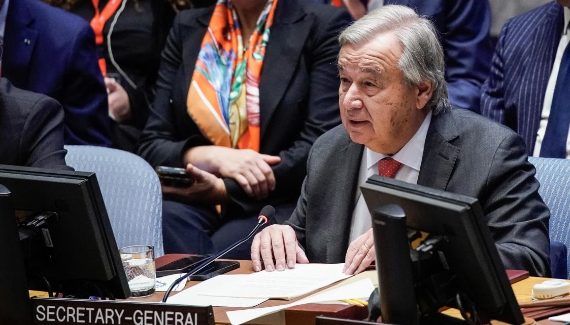 El secretario general de la ONU, António Guterres.