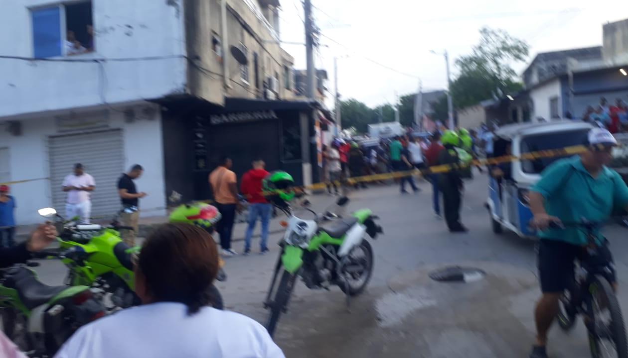 Lugar donde ocurrió el crimen en el barrio Las Colonias. 