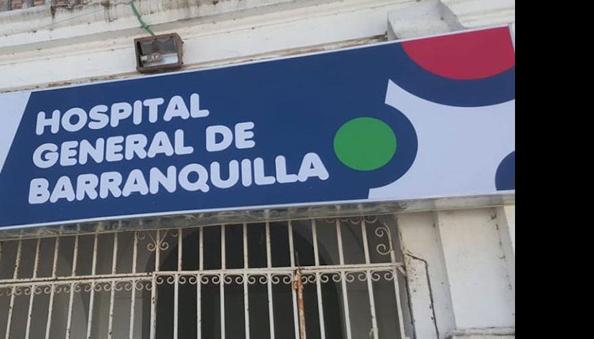Hospital General de Barranquilla, a donde fue llevada la víctima. 