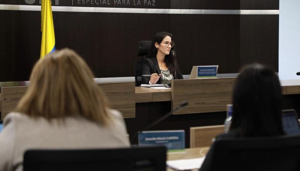 La magistrada auxiliar de la JEP, Ana María Mondragón
