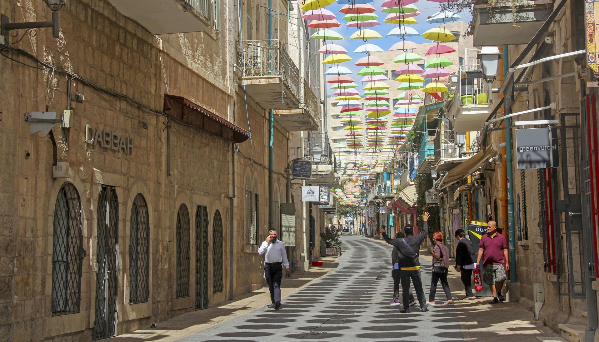 Calles turísticas de Jerusalén.