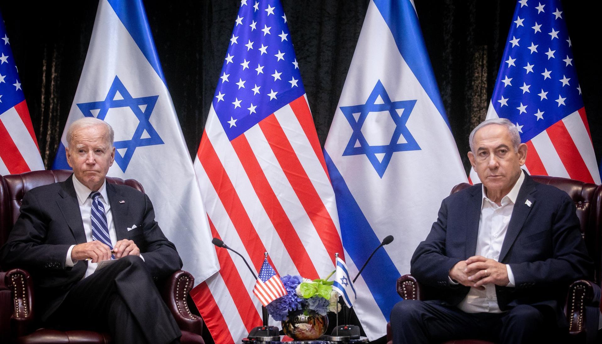 Joe Biden y Benjamin Netanyahu.