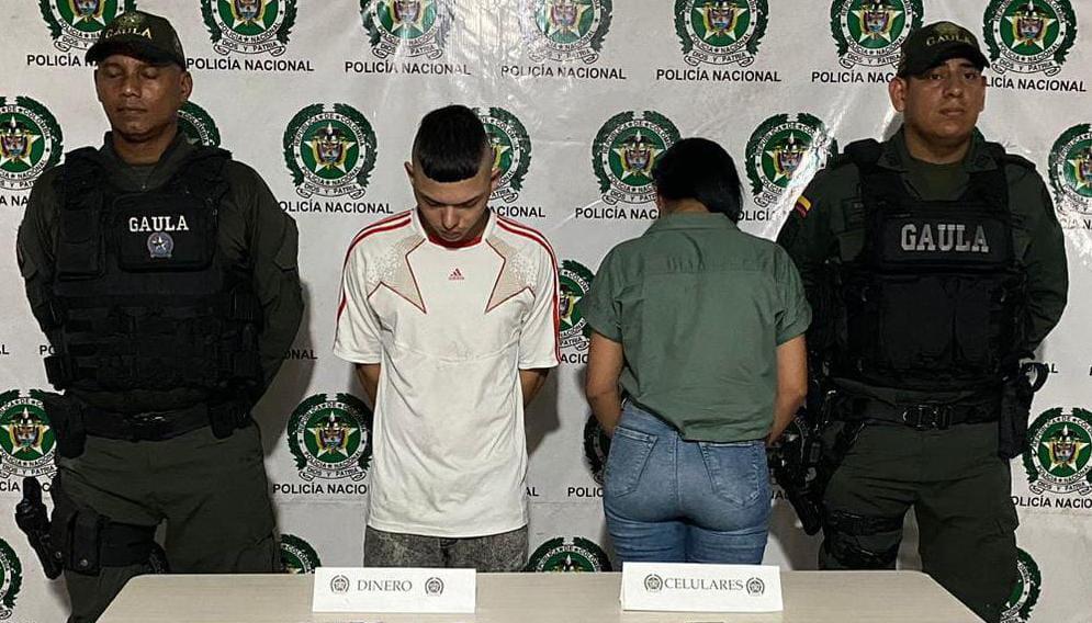 Kevin Andrés Martínez Madrid junto a la adolescente fueron capturados.