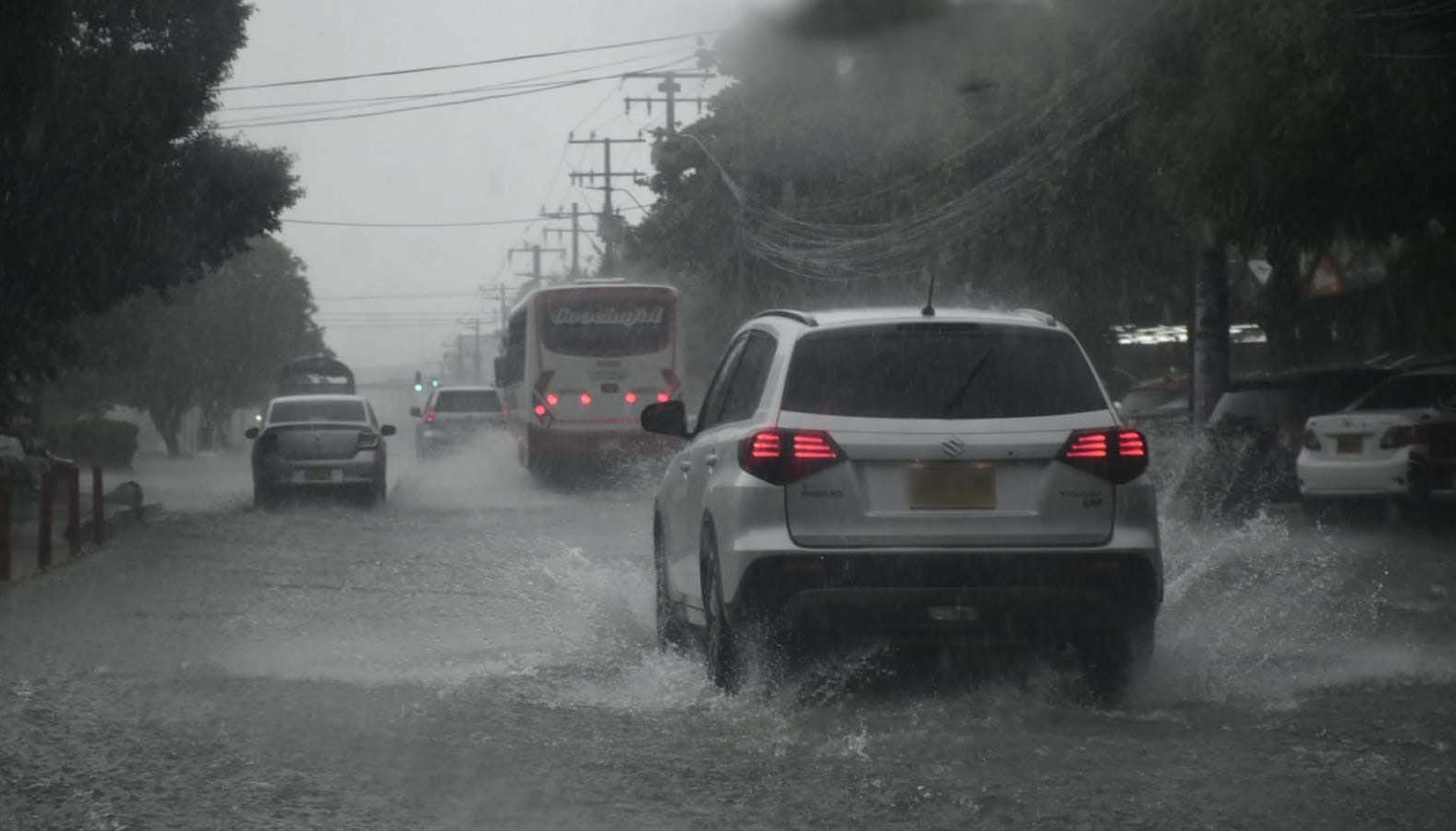Lluvia en Barranquilla, imagen de referencia.