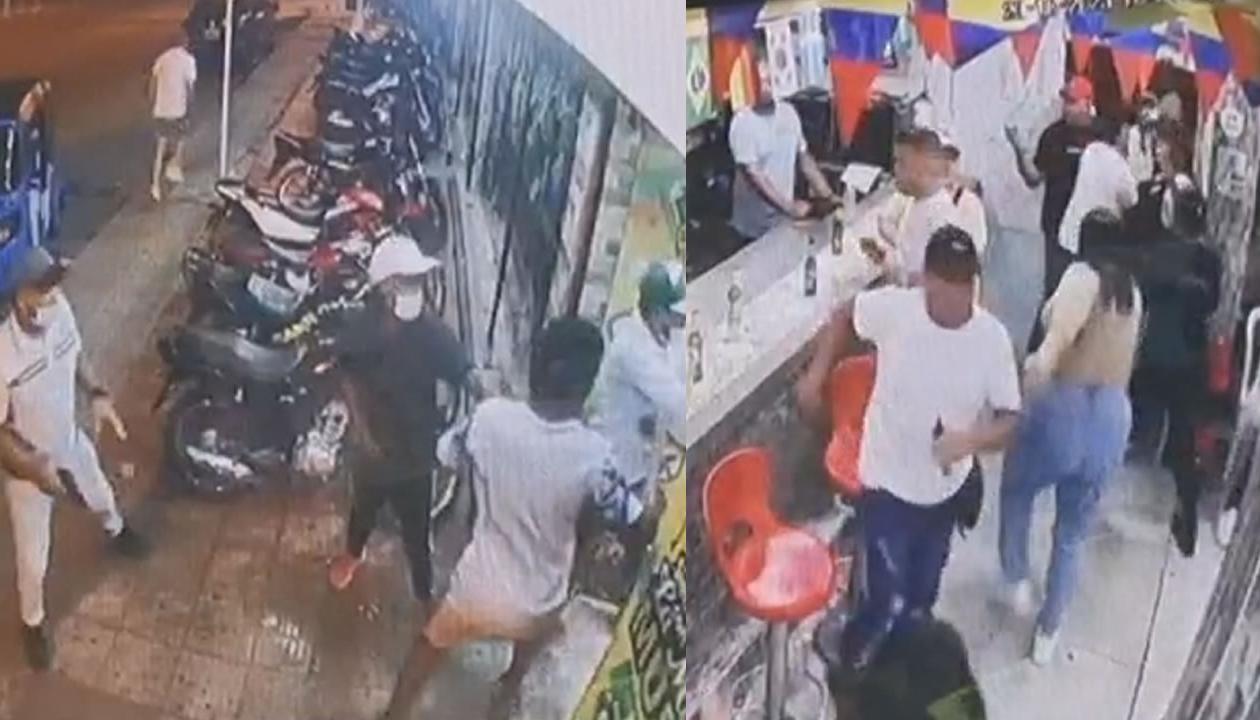 Imágenes del ataque a bala.