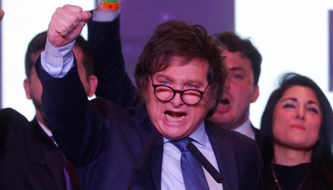 El candidato a la presidencia de Argentina, Javier Milei.