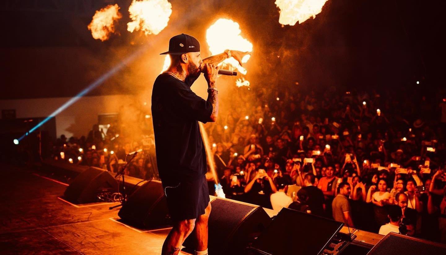 Nicky Jam durante un concierto en Colombia este año.