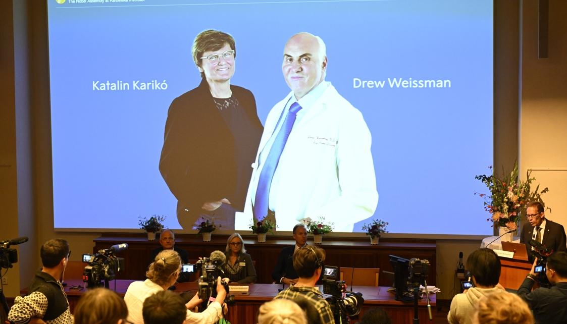  Katalin Karikó y Drew Weissman.
