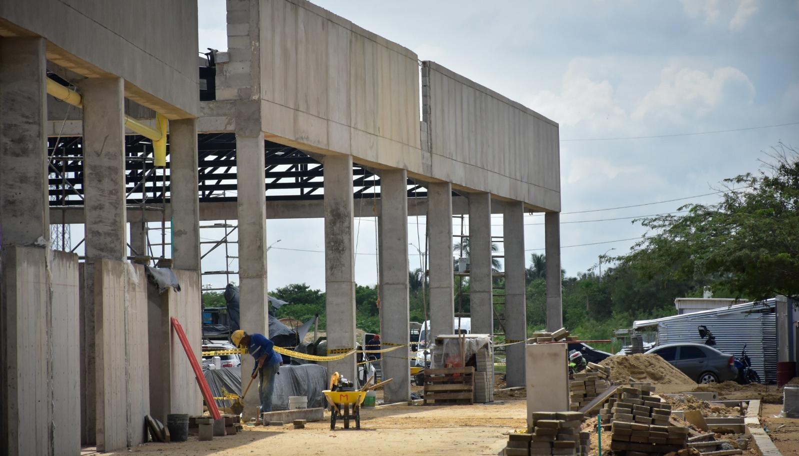 Obras del Mercado del Río. 