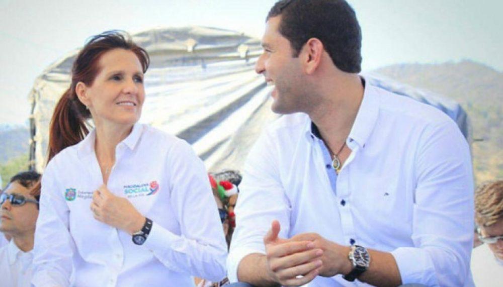 Rosa Cotes y Luis Miguel 'Mello' Cotes, exgobernadores del Magdalena.
