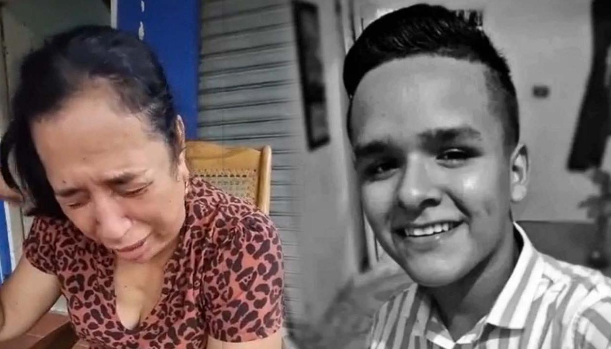 Doña Ruby y su nieto Yordi Esteban Méndez Fernández.