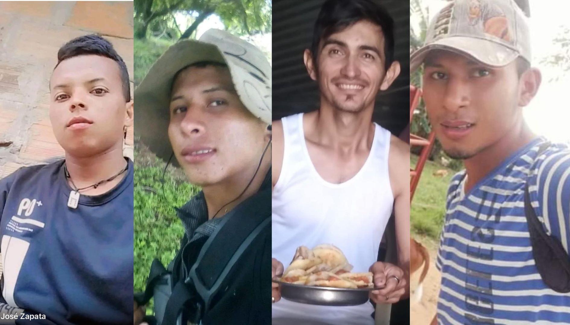 Jóvenes secuestrados en Arauca.