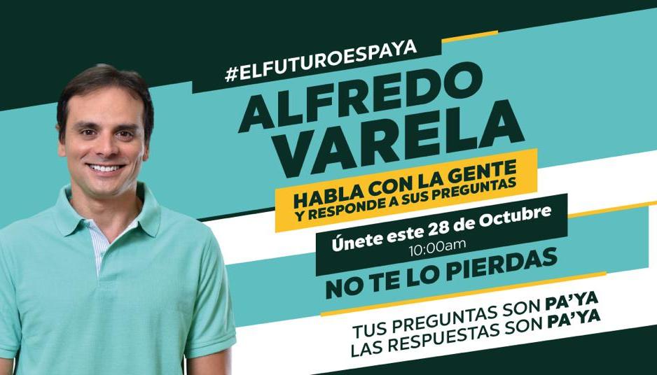 La invitación del candidato Alfredo Varela para la 'maratón digital'