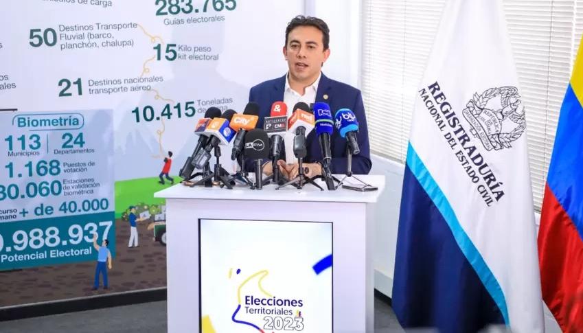 Alexander Vega Rocha, Registrador Nacional del Estado Civil.