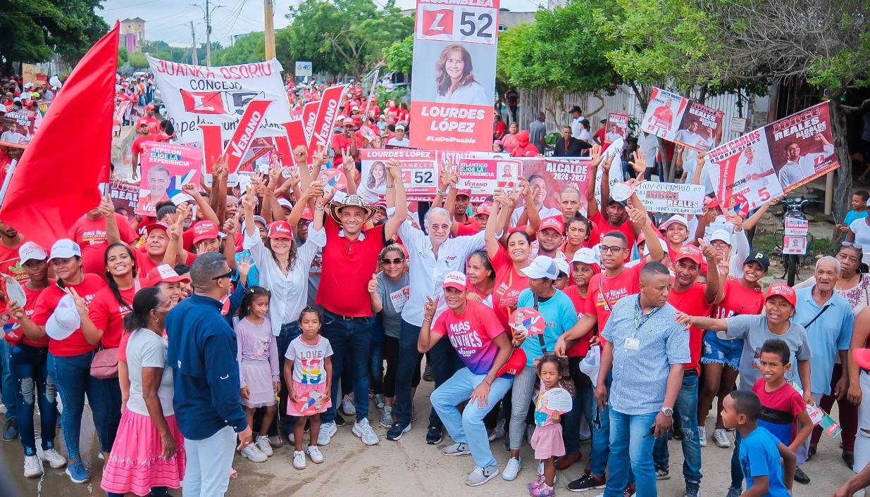 Caminata del candidato a la Gobernación del Atlántico Eduardo Verano De la Rosa.