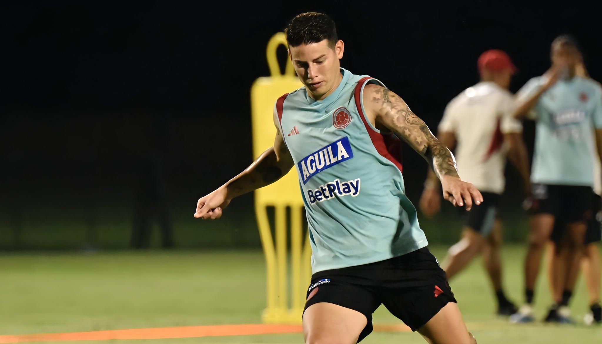 James Rodríguez, mediocampista de la Selección Colombia.