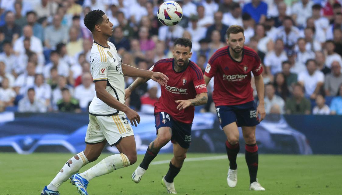 Jude Bellingham marcó un doblete y llegó a ocho en la liga española.