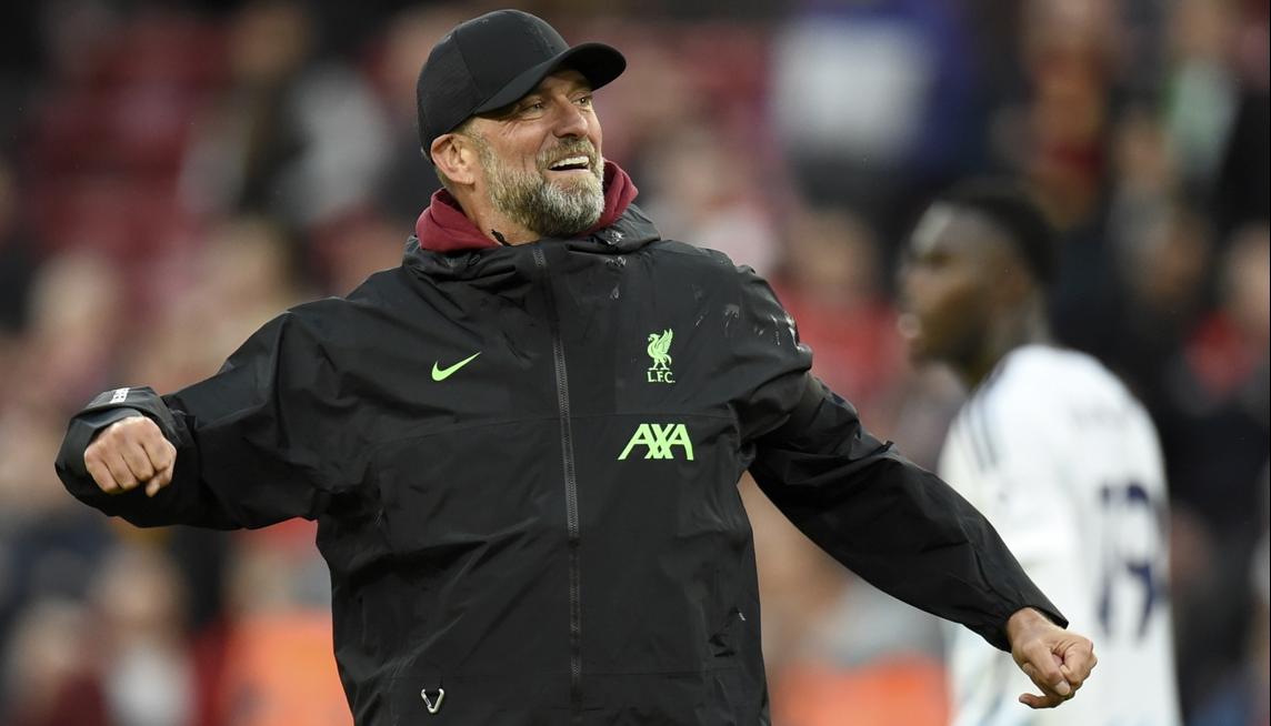 Jürgen Klopp, entrenador del Liverpool durante el partido contra el Nottingham Forest. 
