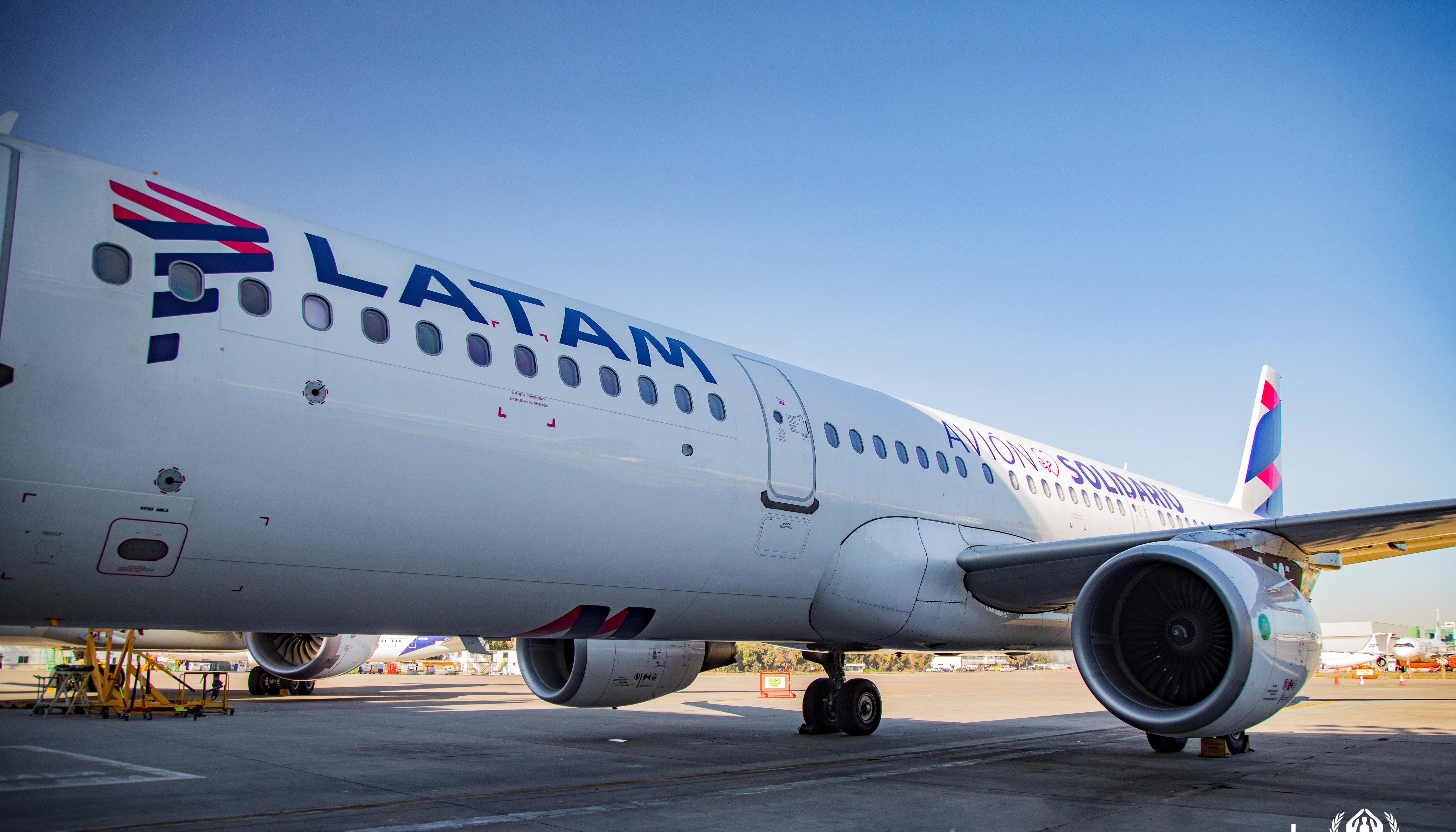 Un avión de Latam Airlines.