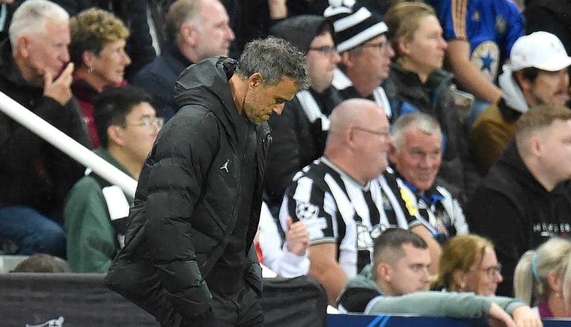 Luis Enrique, entrenador español del París Saint Germain. 