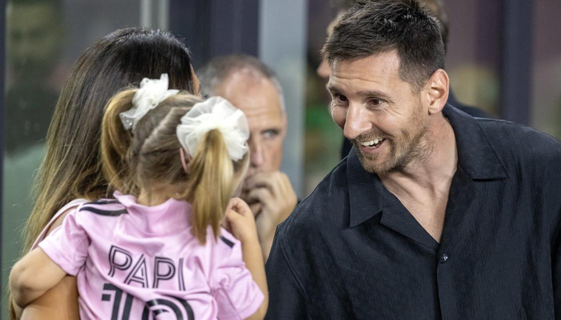 Lionel Messi con su esposa Antonella Roccuzzo.