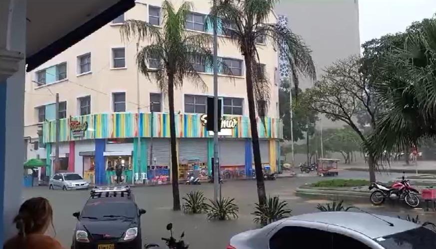 Así se encontraba el sector de 'Sanandresito' tras las fuertes lluvias.