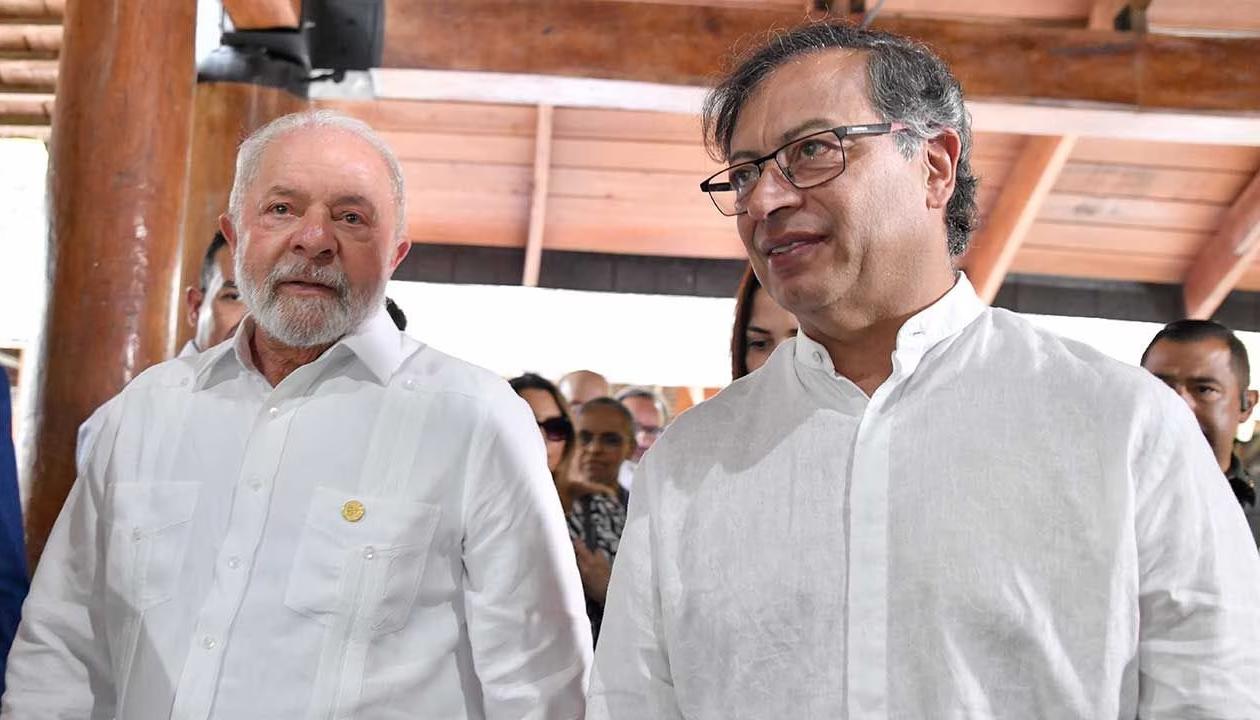 Los Presidentes de Brasil y Colombia, Lula y Gustavo Petro.