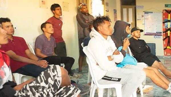 Algunos migrantes que se encuentran actualmente en Ipiales, Nariño.