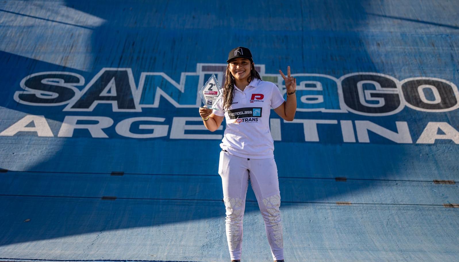 Sharid Fayad, corredora atlanticense de BMX.