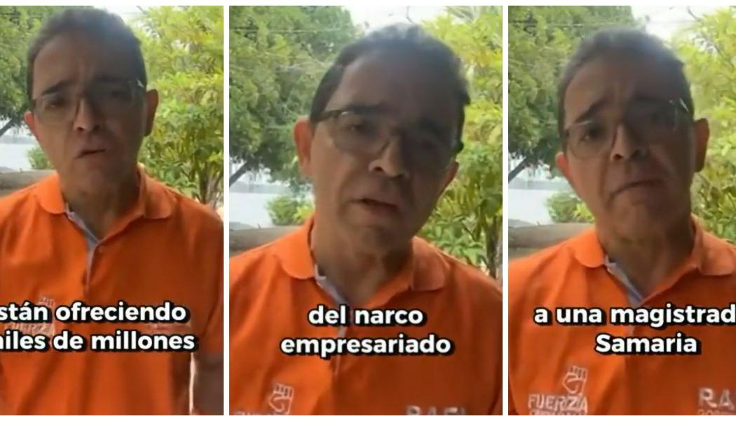 El candidato Rafael Martínez en el video que subió este martes