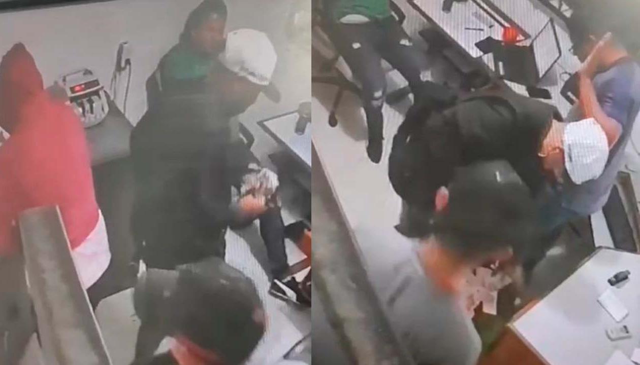 Los delincuentes ingresaron en pleno arqueo de caja