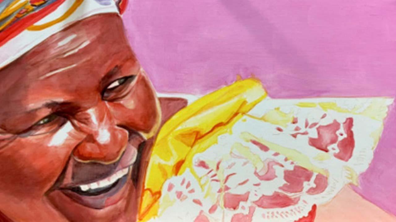 'Carcajada de Cenaida 1', una de las obras de la barranquillera Rosario Heins, residenciada en Francia