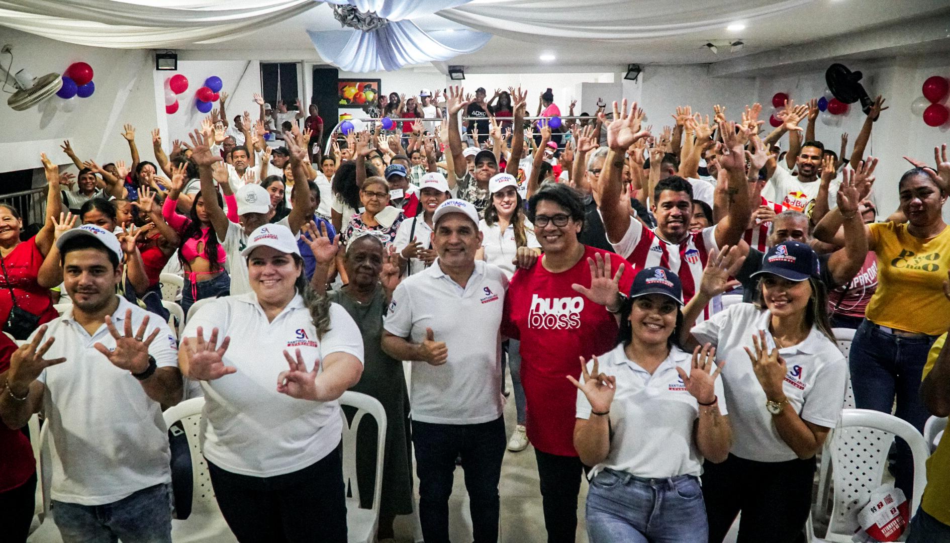 Santiago Arias en uno de los encuentros que sostuvo este fin de semana en Barranquilla