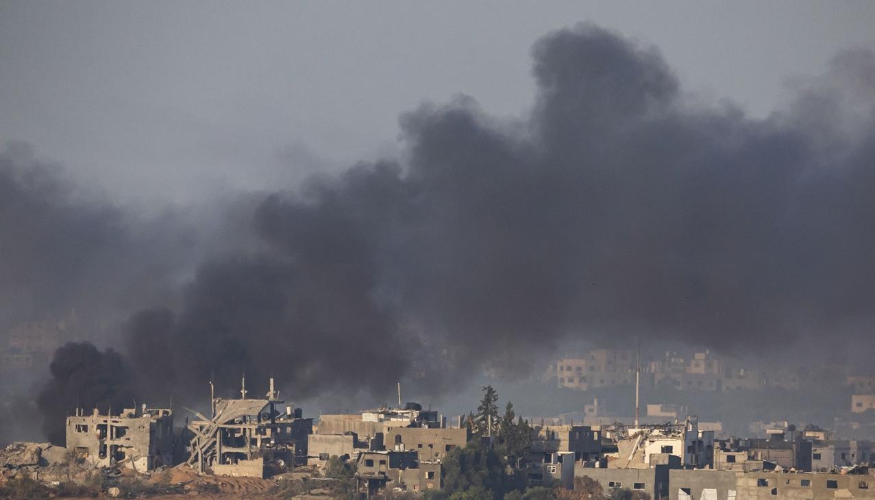 Imagen de los bombardeos en el norte de Gaza.