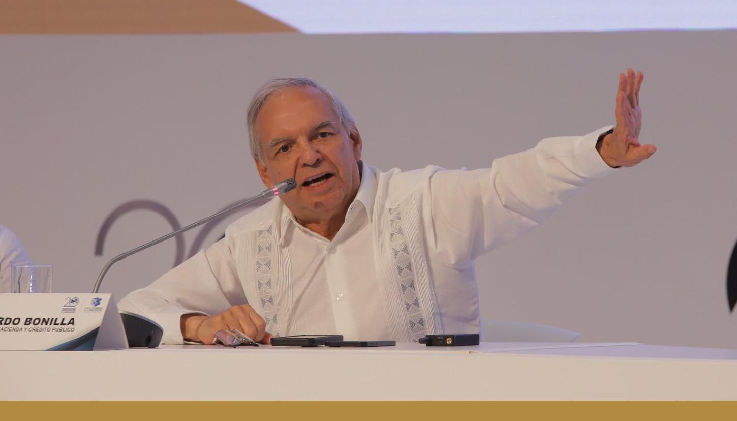 El Ministro de Hacienda, Ricardo Bonilla.