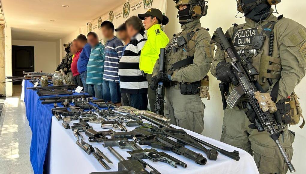 Capturados con armas en Neiva. 