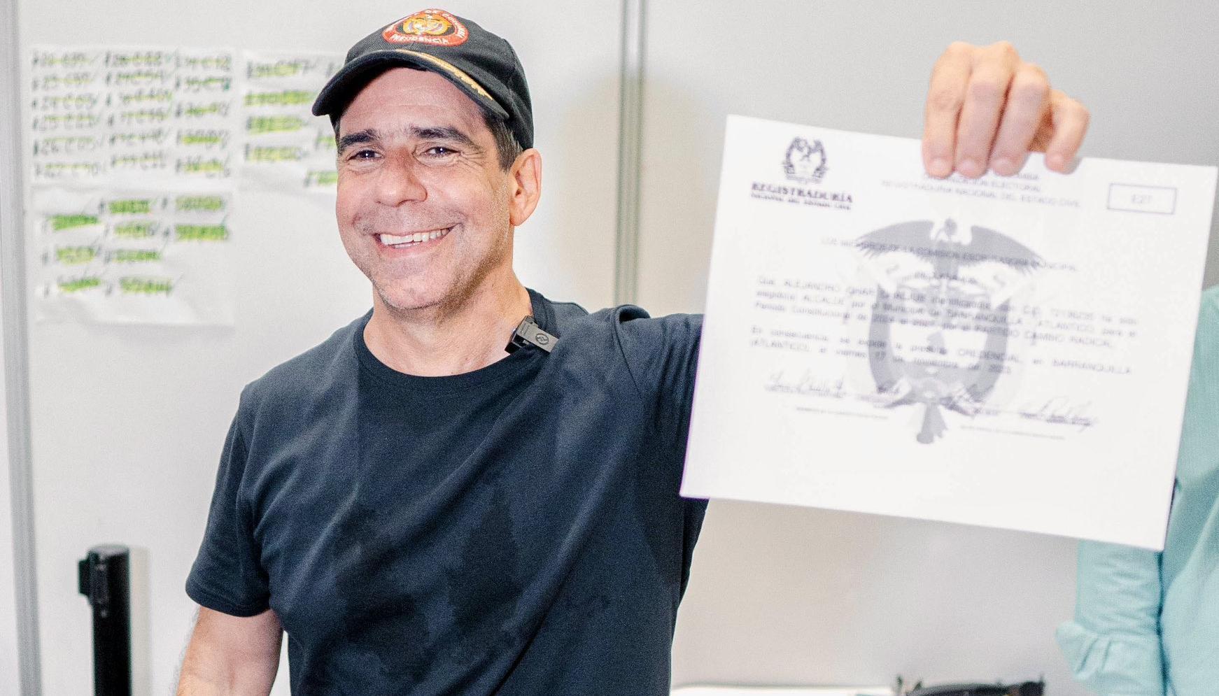 El Alcalde electo de Barranquilla, Alex Char.