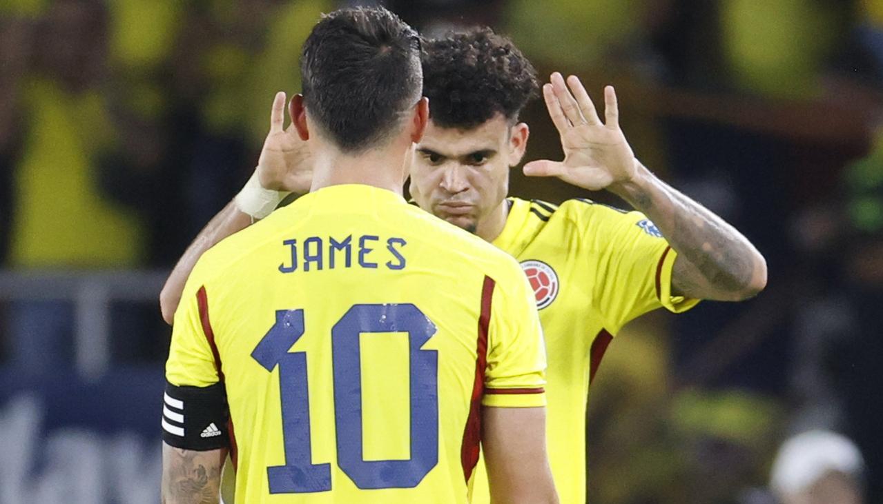 James Rodríguez y Luis Díaz.