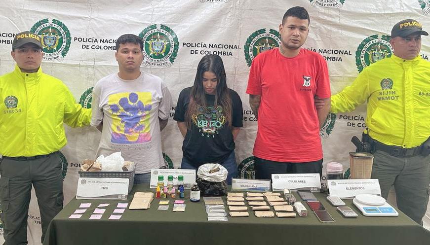 Capturados en Alameda del Río por tráfico de drogas.