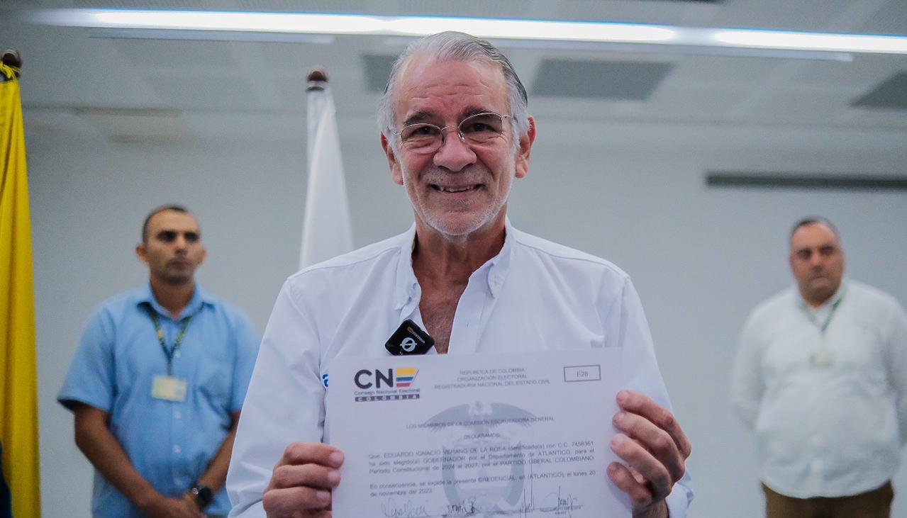 Eduardo Verano, Gobernador electo del Atlántico.