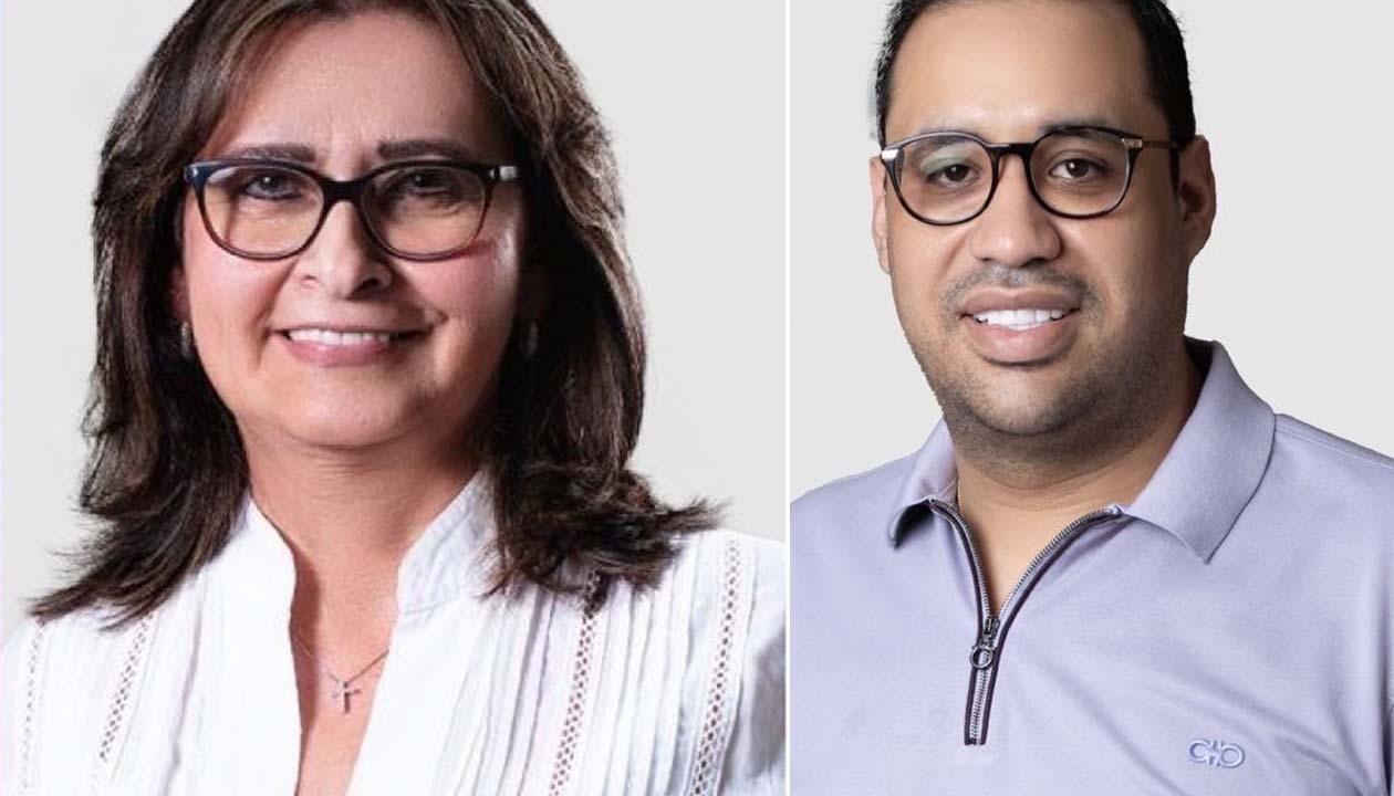Eucaris Navarro y Carlos Andrés López.