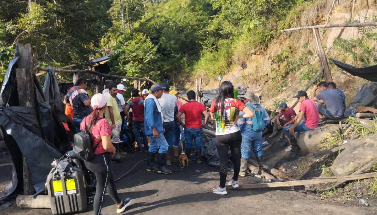 Lugar donde se registró la explosión en la mina de carbón. 