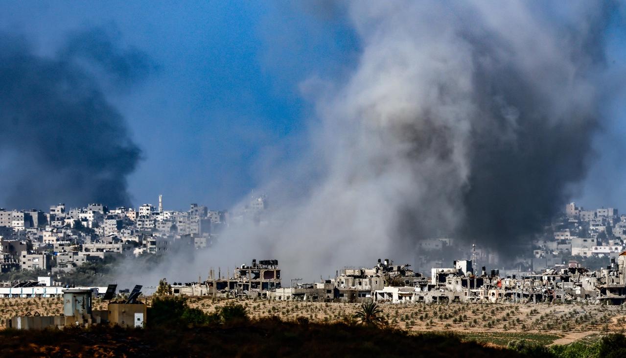 Imagen de los bombardeos en Gaza.